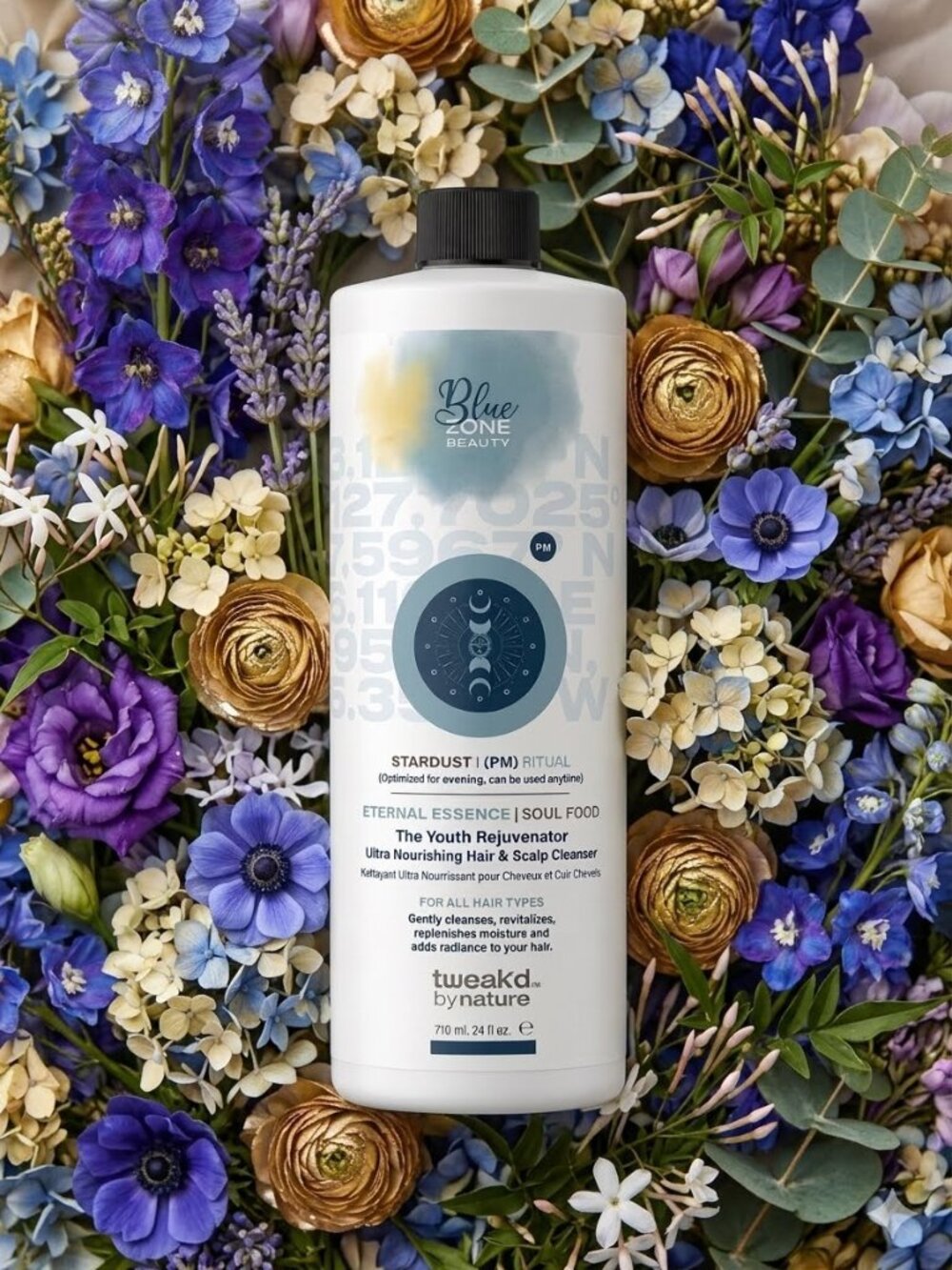 Tweak'd by Nature Stardust Blue Zone Beauty Hair and Scalp Cleanser PM 24 fl. oz